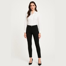 Women's Banana Republic Black Ponte Knit Pants 8