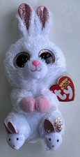 Ty Beanie Boos SLIPPERS the Easter Bunny Rabbit 6 Inch NEW W/ Tags Stuffed Toy