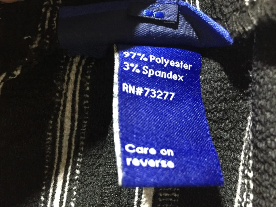 Apt. 9 Calças Femininas S Pequenas Preto Branco Listrado Elástico Cintura Solta Arejada - Imagem 3 de 4