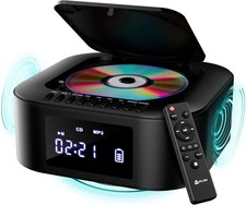 Boombox E1 - CD Player Portable Audio System + Extra BASS with Subwoofer + FM Ra