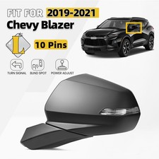 Lh Driver Side Mirror For 2019-2021 Chevy Blazer W Bsd Signal Heated 10 Pins Lh Driver Side Mirror For 2019-2021 Chevy Blazer W Bsd Signal Heated 10 Pins