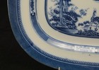 Antique Thomas Dimmock Blue Staffordshire 17" Platter Chinese Nanking Stag 1840 — photo 6