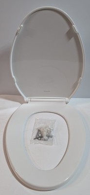 Kohler R20110-0 Grip-Tight Brevia Quiet-Close Elongated Toilet Seat White
