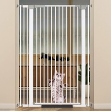 51.18" Extra Tall Cat Gate for Doorway, 30.5"-40" Auto Close Pet Ga... Fast Ship