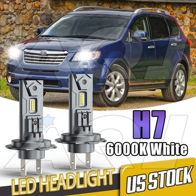 2pcs H7 For Subaru Tribeca 2008-2014 6000K White LED Headlight Bulbs Low Beam