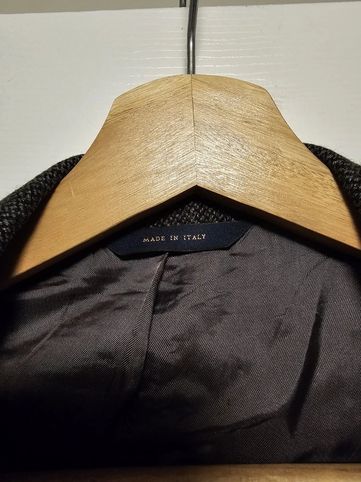 Brooks Brothers 100% Lambs Wool Blazer Mens 50L Made In Italy Fall 2004 Gray - Image 2 of 4