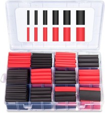 MILAPEAK 300 PCS Heat Shrink Tubing Kit - 3:1 Ratio Adhesive Lined, Black