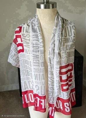 2013 Red and White Taylor Swift Scarf Red Album Official Merch! 
