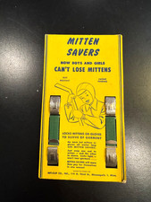 Vintage Mitten Savers, Children's Mittens, NIP