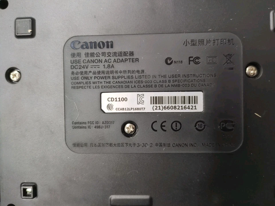 Canon SELPHY CP900 Black Wireless WiFi Color Photo Printer Open Box  - Image 2 of 2