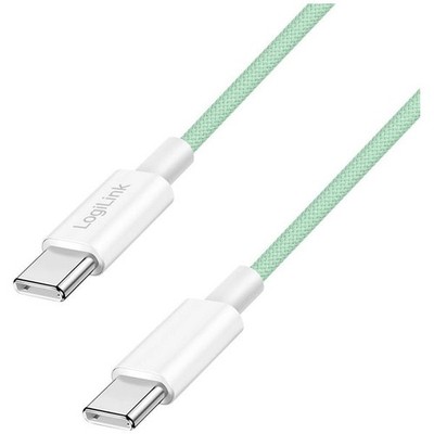 LogiLink CU0347 USB 2.0 USB-C Plug Cable Green 1M
