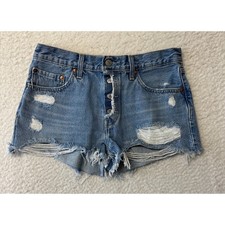 Levis Womens 501 Denim Shorts Size 27