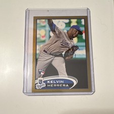 Topps 2012 Kelvin Herrera #211 Gold Rookie Kansas City Royals MLB Baseball