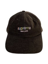 Supreme Cap Polyester Brown Solid Color Men's