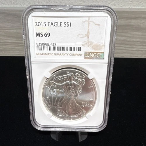 United States Mint 2015 American Eagle 1 oz Silver NGC MS 69