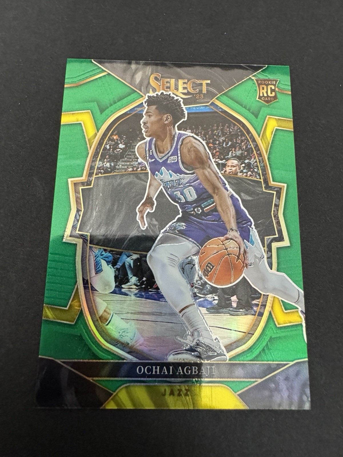 2022-23 Select Ochai Agbaji RC Green Prizm Rookie Concourse /5 #96