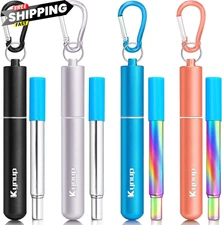 Kynup Reusable 0.31 Inch x x 3.86 Inch, Black-Blue-Rose Gold-Silver 