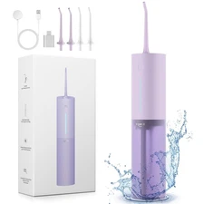 Cordless Water Flosser for Travel,Water Dental Flosser Pick for Teeth, IPX7 W...