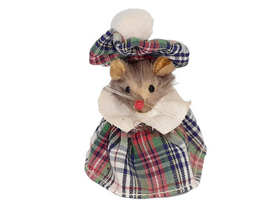 Vintage Original Fur Animals Scotland Scottish Mouse Figure West Germany