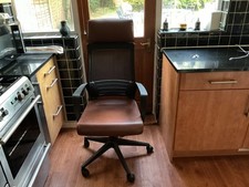 brown office chair ergonomic breathable mesh chair, high back with adjustable