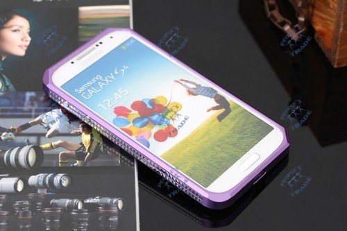Lujo Aluminio Fibra de Carbono Material Estuche Cubierta Para Samsung Galaxy S 4 IV i9500 - Imagen 15 de 15
