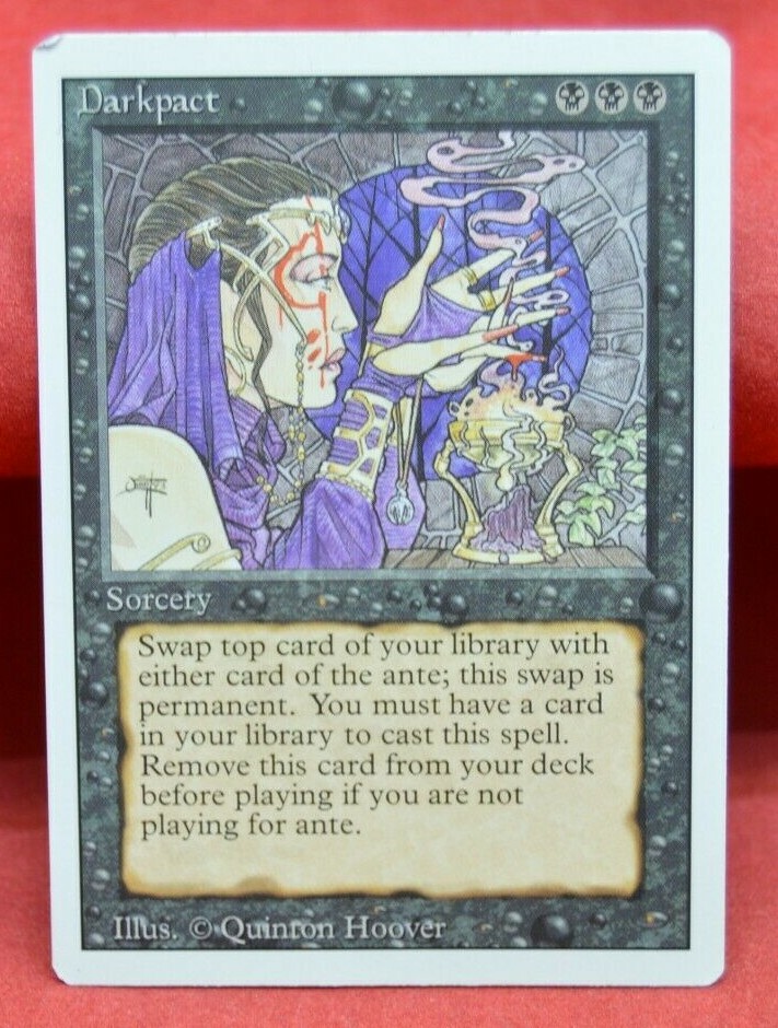 Mono black sorcery Darkpact Revised Magic: The Gathering Quinton