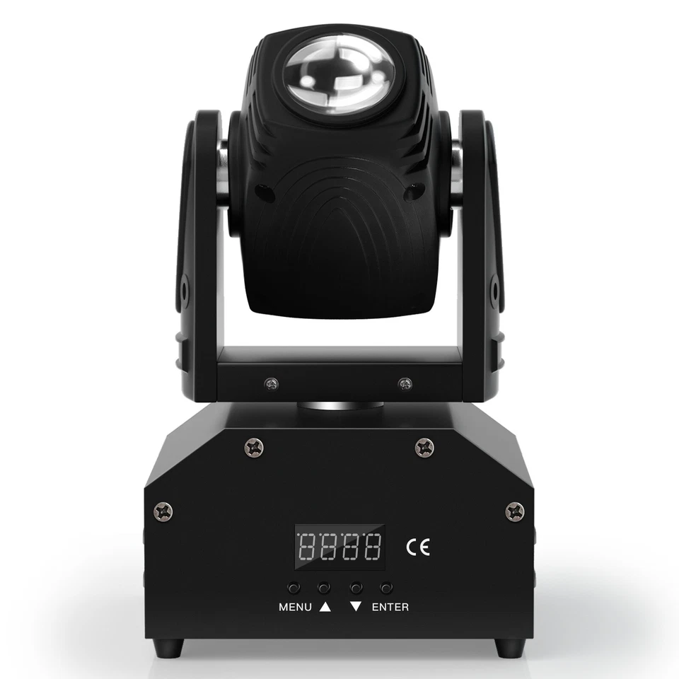 1/2/4x Mini LED RGBW 4 in 1 Moving Head Stage Light DMX Party DJ Beam-Spot Light - Image 3 of 4