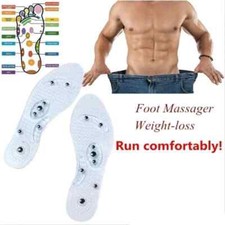 Unisex Magnetic Massage Insoles Foot Acupressure Shoe Pads Therapy Slimming