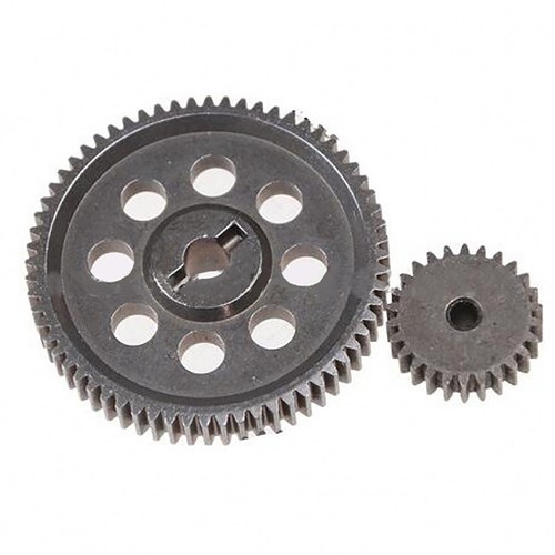 Metal Spur Differential Gear 64T Motor Pinion Cogs Set for HSP 94107 1/10 RC Car - Picture 9 of 15