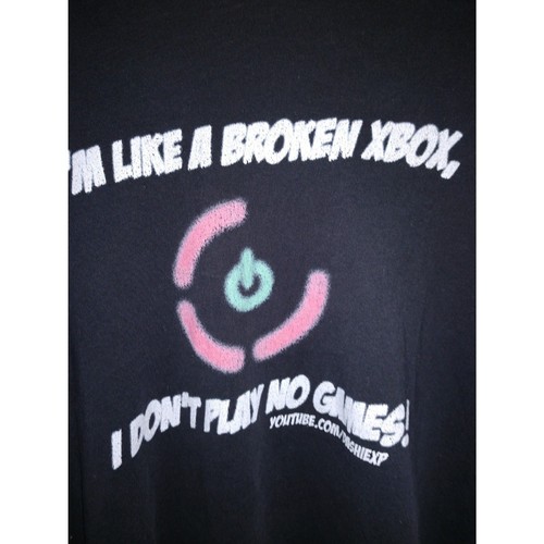 Unisex. T-shirt. 6XL Spread shirt. Black with Xbox graphic. Big and Tall. - Bild 1 von 3