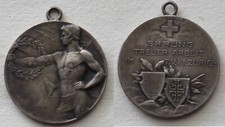 Szwajcaria posrebrzany brązowy medal o.J. Uhonorowanie Wiernej Pracy w T.V. Kt. Zurych,
