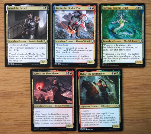 Set of 10 Dominaria Legendary Gold Creatures *NM* Magic MTG Group Commander EDH - Picture 2 of 4