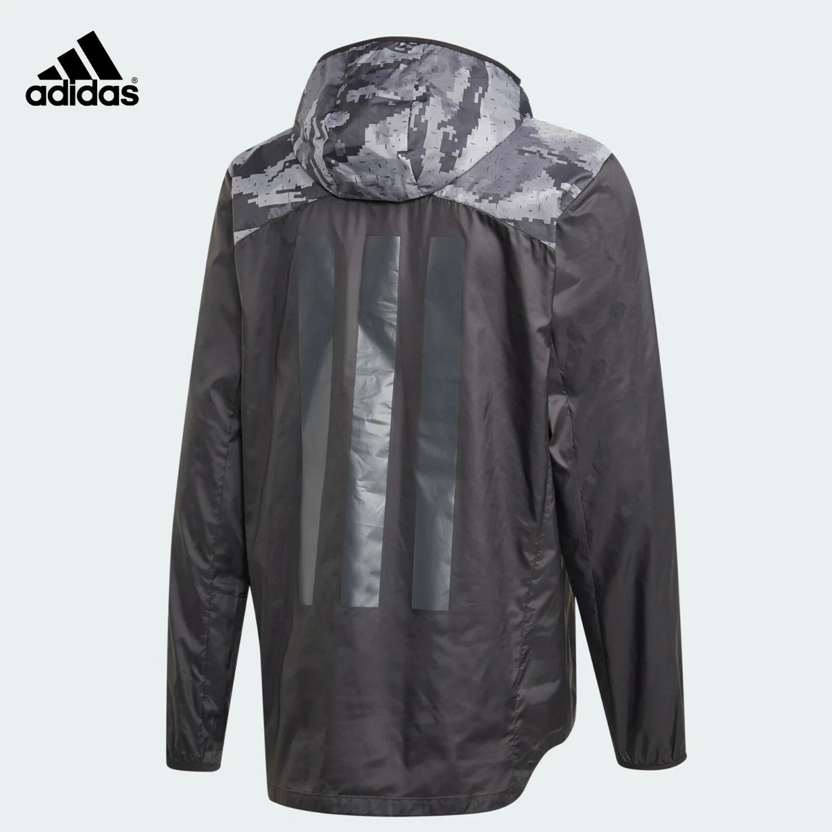 Adidas Soccer Tan ADV Windbreaker Camouflage Jacket DZ4661 Men s Size Large