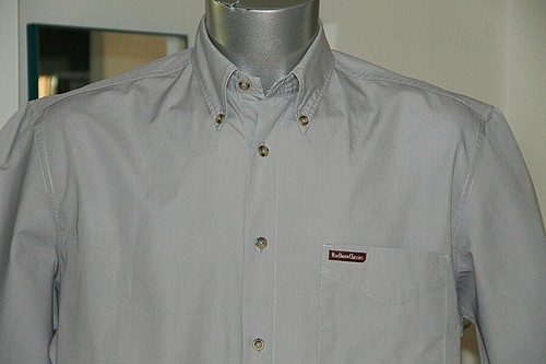 Short Sleeve Cotton Shirt Grey MARLBORO CLASSICS Size Large Excellent Condition - Picture 2 of 3