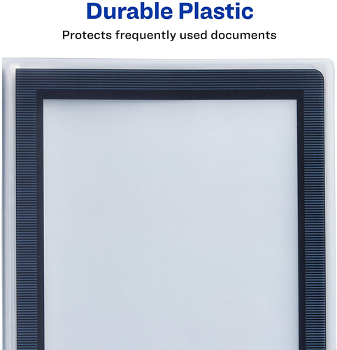 Avery flexi view presentation book durable poly material 24 pockets 