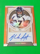 Noah Fant 2019 Panini Chronicles Legacy Update Rookie Orange Auto 30/35 ,Broncos