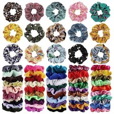 65 Pcs Velvet Hair Scrunchies Hair Bands for Women or 1 Count Pack of 65