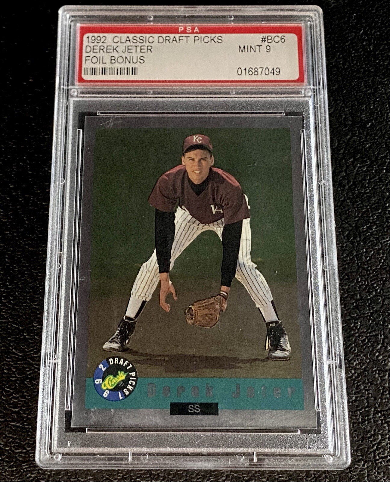 Derek Jeter PSA 9 1992 Classic Draft Picks Foil Bonus BC6 Mint Rookie Card HOF