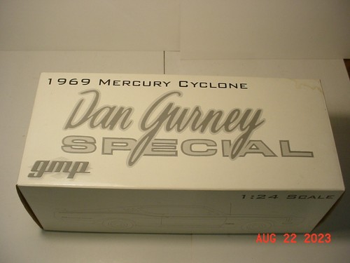 GMP 1969 Mercury Cyclone Dan Gurney Blue & White 1/24 Diecast Model NIB Uprm1 - Picture 1 of 12