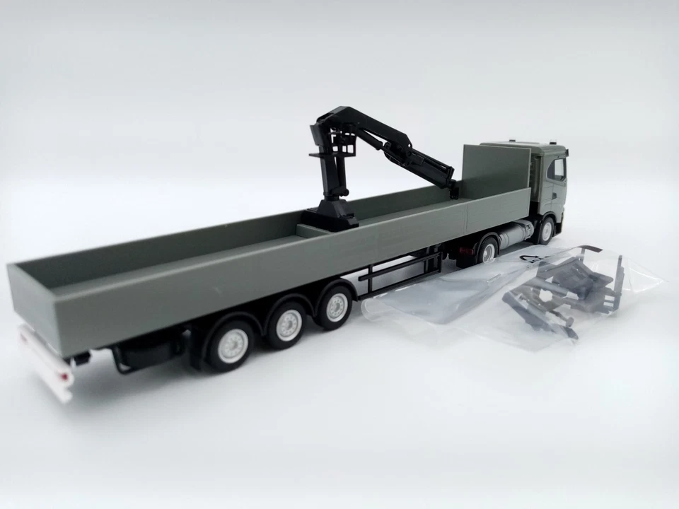 HERPA - IVECO S-WAY ND plateau grue - 316415 - HO - Photo 3/3