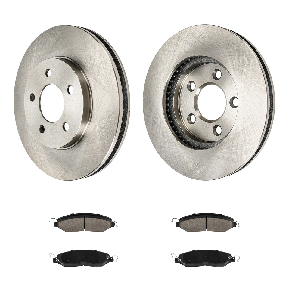 Front Disc Rotors Brake Kit for 2005 2006 2007 2008 2009 2010 Ford Mustang 4.0L Foto 3 de 4