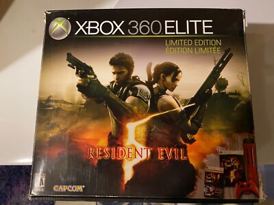 Xbox 360: Resident Evil 5 Limited Edition 120GB Red Console in box