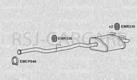 Klarius MZ471C Abgasanlage Heckbox C270 CLK270 2.7 02-05