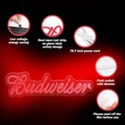 Red Beer glowing Vintage Neon Sign Light Man Cave Wall Decor Acrylic 16.5"x4.7"