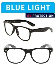 Blue Light Blocking Glasses Computer Gaming Vision Care Protection-2004 Black