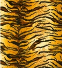 Printed Polar Fleece Fabric Material - TIGER STRIPES