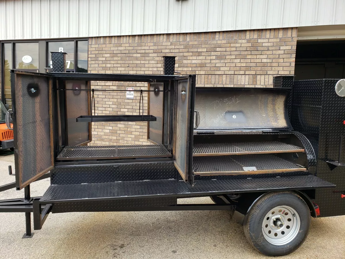 4'x3' Santa Maria Trailer BBQ Grill