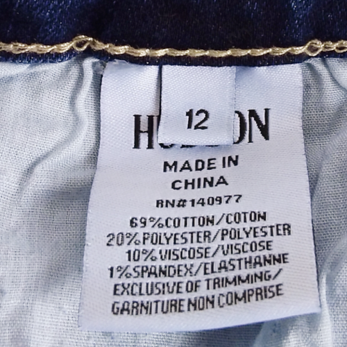Hudson Sia Capri Jeans Girls Size 12 Distressed Medium Wash Stretch Denim - Picture 10 of 10
