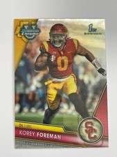 2023 Bowman University Chrome USC Korey Foreman 1st Refractor #190