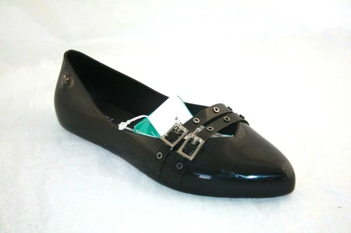Women's ZAXY 01003 BLACK 82533 CHIC BUCKLE FLAT SHOE